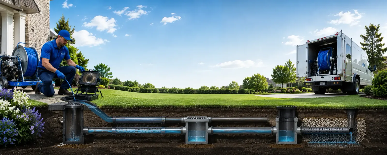 Outdoor drain cleaning information for Durham, NH